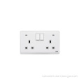Hot sale Two Gang Bipolar Switch Sockets Neon